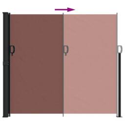 Berkfield Home Retractable Side Awning Brown 180x500 cm - thumbnail 5