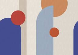 Superfresco Easy Curve & Arch Geo Cobalt Print To Order 3m x 2.8m Mural in Blue - thumbnail 2