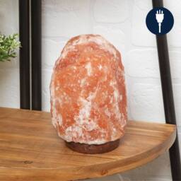 Dragodirect Himalayan Rock Salt Lamp 2KG Natural Crystal Bedside Night Light in Orange - thumbnail 3
