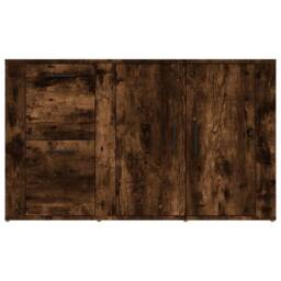 Berkfield Home Sideboard Smoked Oak 100x33x59.5 cm Engineered Wood in Brown - thumbnail 6