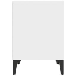 Berkfield Home Bedside Cabinet White 40x35x50 cm - Size: 40 x 35 x 50 cm - thumbnail 6