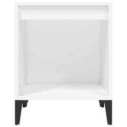 Berkfield Home Bedside Cabinet White 40x35x50 cm - Size: 40 x 35 x 50 cm - thumbnail 5