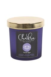 KDMD Third Eye Chakra Lavender Crystal Chip Candle in Blue - thumbnail 3