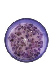 KDMD Third Eye Chakra Lavender Crystal Chip Candle in Blue - thumbnail 2
