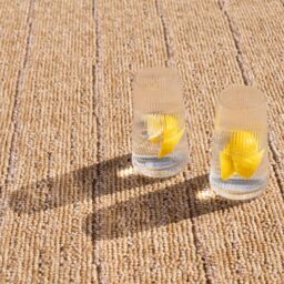 Kukoon Beige Flatweave Outdoor Garden Patio Rug - Size: 80 cm x 150 cm - thumbnail 3