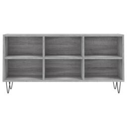 Berkfield Home TV Cabinet Grey Sonoma 103.5x30x50 cm Engineered Wood - thumbnail 4