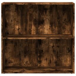 Berkfield Home Bookcase Smoked Oak 80x30x77 cm Engineered Wood in Brown - Size: 80 x 30 x 77 cm - thumbnail 4