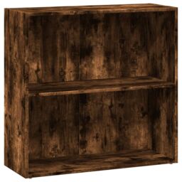Berkfield Home Bookcase Smoked Oak 80x30x77 cm Engineered Wood in Brown - Size: 80 x 30 x 77 cm - thumbnail 2