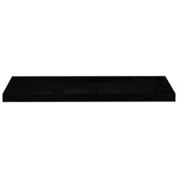 Berkfield Home Floating Wall Shelf High Gloss Black 80x23.5x3.8 cm MDF - thumbnail 4