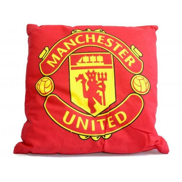 Manchester United FC Crest Filled Cushion in Red - image 1