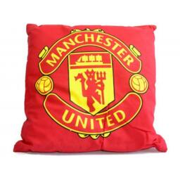Manchester United FC Crest Filled Cushion in Red - thumbnail 1
