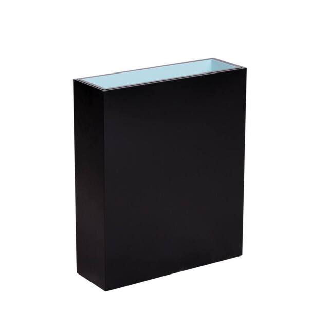Primrose Tall Trough Style Zinc Planter with Plastic Insert 90cm in Black - image 1