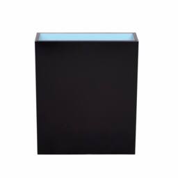 Primrose Tall Trough Style Zinc Planter with Plastic Insert 90cm in Black - thumbnail 2