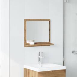 Berkfield Home Durable Bathroom Mirror Cabinet Artisan Oak 40x11x37 cm Engineere in Brown - Size: 40 x 11 x 37 cm