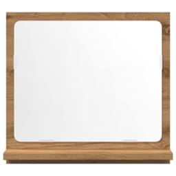 Berkfield Home Durable Bathroom Mirror Cabinet Artisan Oak 40x11x37 cm Engineere in Brown - Size: 40 x 11 x 37 cm - thumbnail 4