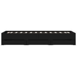 Berkfield Home Bed Frame with Drawers without Mattress Black 100x200 cm - thumbnail 7