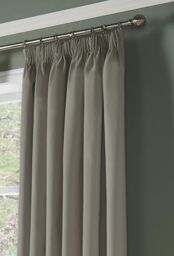 Luxury Living Pencil Pleat Blackout Curtains in Silver - Size: 229 cm width x 229 cm drop - thumbnail 2