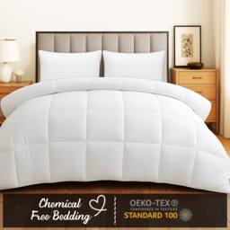 Grace Premium Duvet 10.5 Tog Ultrasoft All Season Comfort in White - Size: Single - thumbnail 3