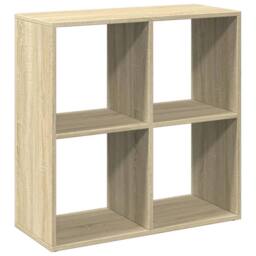Berkfield Home Room Divider Bookcase Sonoma Oak 69.5x29x69.5 cm Engineered Wood in Light Oak - thumbnail 1