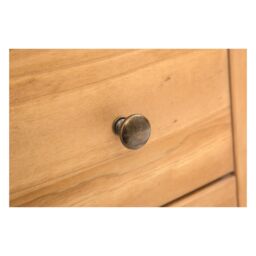Cabinet Bits Lucca 3 Drawer Dressing Table Set Brass Knob in Light Brown - thumbnail 5