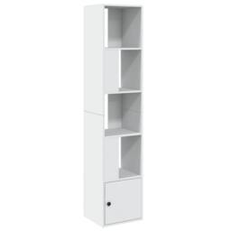 Berkfield Home Decorative Bookcase White 40x36x189 cm Engineered Wood - Size: 40 x 36 x 189 cm - thumbnail 3