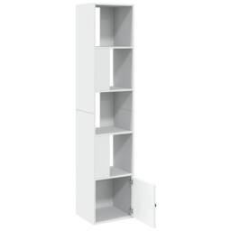 Berkfield Home Decorative Bookcase White 40x36x189 cm Engineered Wood - Size: 40 x 36 x 189 cm - thumbnail 6