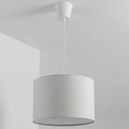 CGC Lighting 'Lucia' Cream Fabric Ceiling Lamp Shade With Frosted Diffuser - thumbnail 3