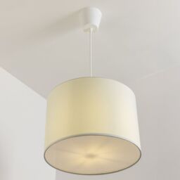 CGC Lighting 'Lucia' Cream Fabric Ceiling Lamp Shade With Frosted Diffuser - thumbnail 2