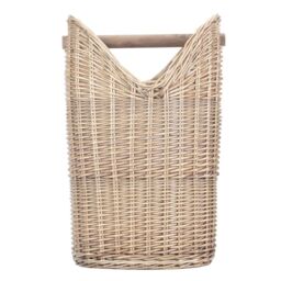 Red Hamper Wicker Bathroom Toilet Roll Holder in Natural - thumbnail 4