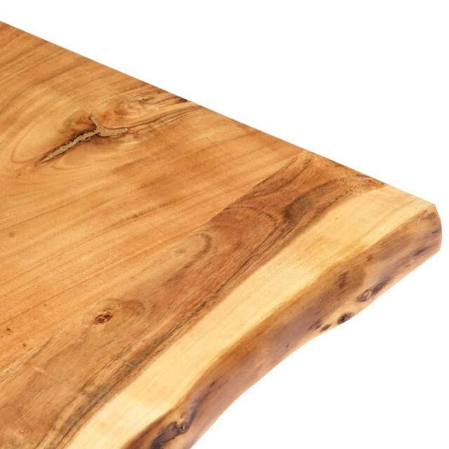 Berkfield Home Table Top Solid Acacia Wood 100x(50-60)x3.8 cm in Brown - image 1