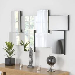 Yearn Mirrors Statement Bevelled Wall Mirror 139(w) x 76cm(h) in Black - thumbnail 3