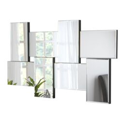Yearn Mirrors Statement Bevelled Wall Mirror 139(w) x 76cm(h) in Black - thumbnail 2