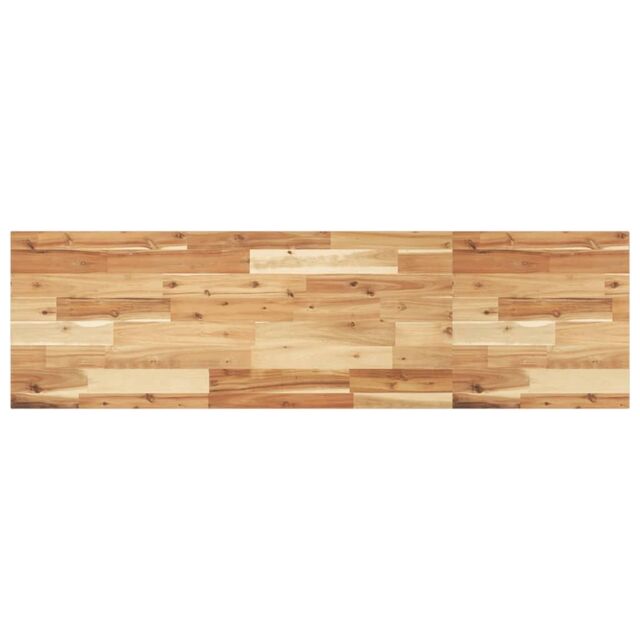 Berkfield Home Bathroom Vanity Top Oil Finished 140x40x2 cm Solid Wood Acacia in Brown - Size: 140 x 40 x 2 cm - image 1