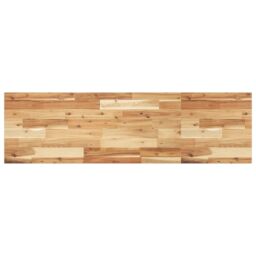 Berkfield Home Bathroom Vanity Top Oil Finished 140x40x2 cm Solid Wood Acacia in Brown - Size: 140 x 40 x 2 cm - thumbnail 1