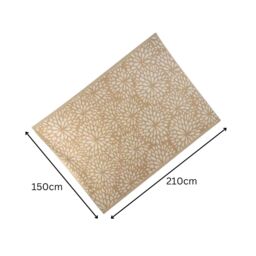 Marco Paul Large Reversible Garden Rugs 150x210 cm Easy-Cleaning Indoor & Outdoor in Beige - Size: 150 cm x 210 cm - thumbnail 2