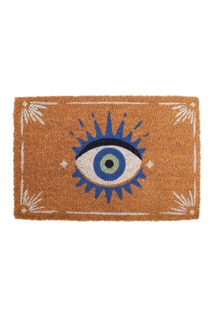 KDMD Natural All Seeing Eye Doormat in Brown - Size: 40 cm x 60 cm - image 1