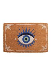 KDMD Natural All Seeing Eye Doormat in Brown - Size: 40 cm x 60 cm - thumbnail 1