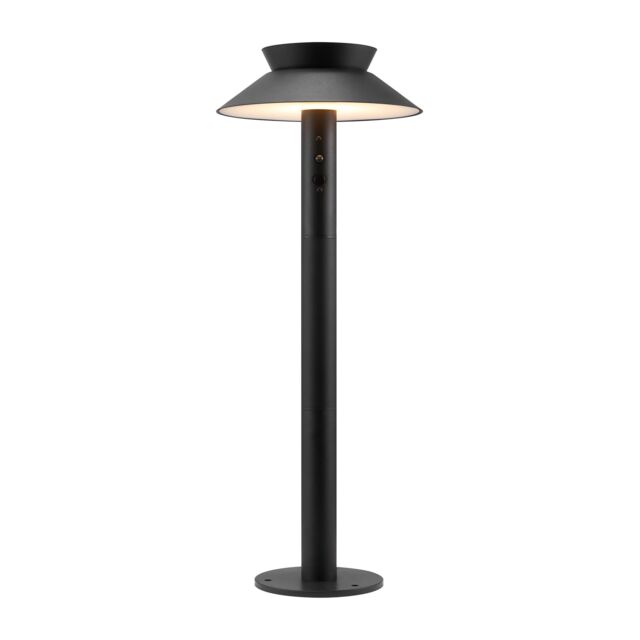 Nordlux Modern Outdoor Garden Post Black Metal SolarLed Light, IP44 - image 1