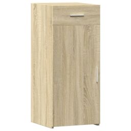 Berkfield Home Sideboard Sonoma Oak 40x42.5x93 cm Engineered Wood in Brown - thumbnail 2