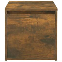 Berkfield Home Stylish Box Drawer Smoked Oak 40.5x40x40 cm Engineered Wood in Brown - thumbnail 7