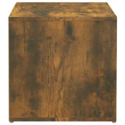 Berkfield Home Stylish Box Drawer Smoked Oak 40.5x40x40 cm Engineered Wood in Brown - thumbnail 8