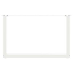 Berkfield Home Coffee Table Legs U-Shaped 2 pcs White 70x(42-43) cm Steel - thumbnail 5