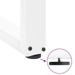 Berkfield Home Coffee Table Legs U-Shaped 2 pcs White 70x(42-43) cm Steel - thumbnail 9