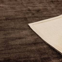 The Rug Shop UK Brown Plain Viscose Luxurious Easy to Clean Cotton Backing Rug - Size: 240 cm x 340 cm - thumbnail 5