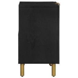 Berkfield Home Modern Bathroom Sink Cabinet Black 62x33x58 cm Engineered Wood - Size: 62 x 33 x 58 cm - thumbnail 4