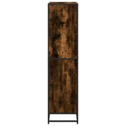 Berkfield Home Bookcase Smoked Oak 80.5x35x139 cm Engineered Wood in Brown - thumbnail 5