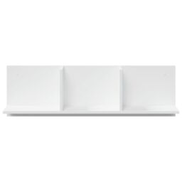 Berkfield Home Wall Cabinet 100x16.5x30 cm White Engineered Wood - thumbnail 4
