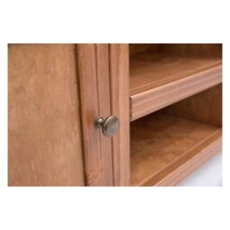 Cabinet Bits Tirolo Lacquered 2 Door TV Cabinet Brass Knob in Brown - thumbnail 6