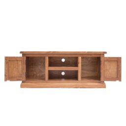 Cabinet Bits Tirolo Lacquered 2 Door TV Cabinet Brass Knob in Brown - thumbnail 4