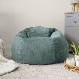 rucomfy Beanbags rucomfy Indoor Classic Velora Adult Bean Bag Chair - Bean Bag Seat in Pale Blue - thumbnail 1